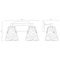 Z-Lite Analia Vanity, 2-Light, 16.5 In.W x 7.5 In.L x 9.25 In.H, Matte Black/Clear Ribbed 1101-2V-MB - alternate 7